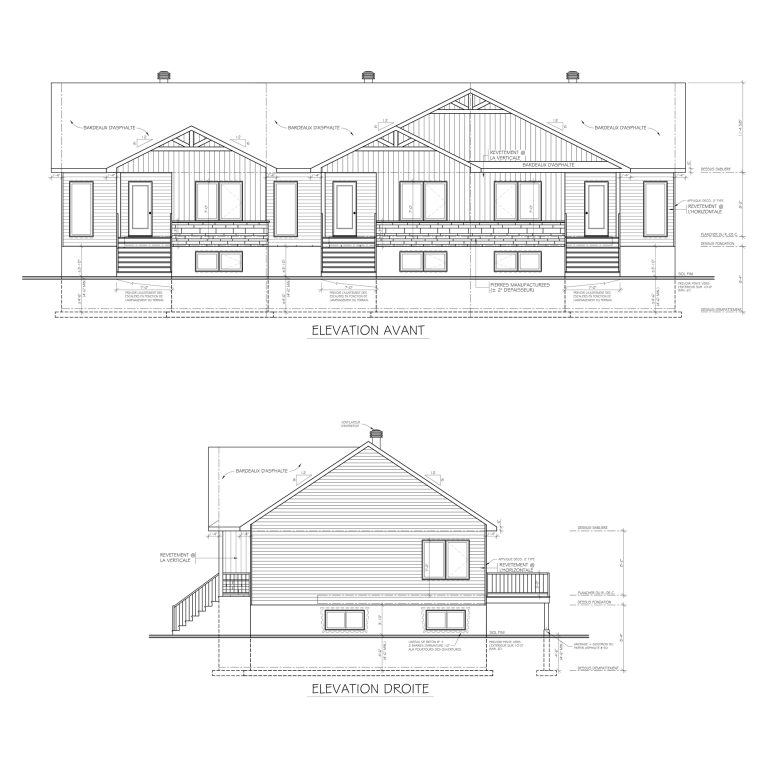 Maisons en rangés Cohésion - Plan 1