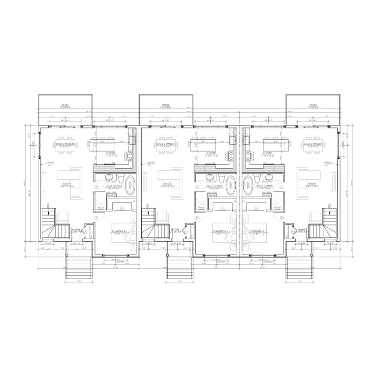 Maisons en rangés Cohésion - Plan  4